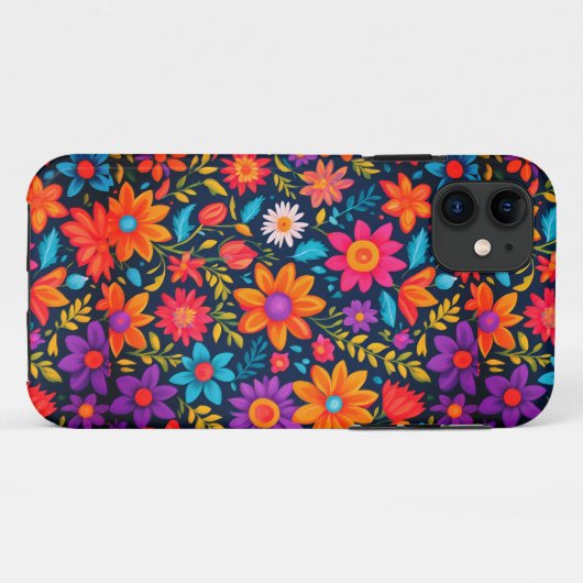 Blumengrenze Case-Mate iPhone Hülle (Rückseite (Horizontal))