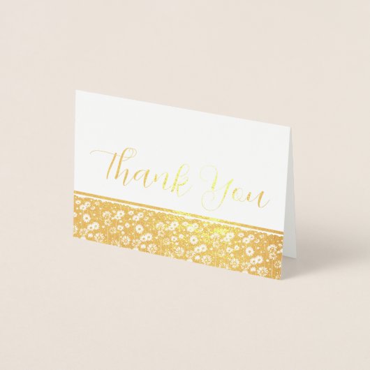 Blumengrenze "Danke" Folienkarte (Vorderseite)