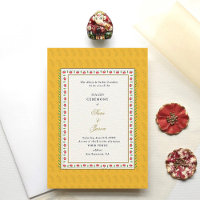 Blumengrenze Gold Indische Hochzeit Haldi Zeremoni