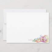 Blumengrenze in Wasserfarben (Rückseite)