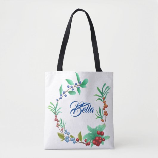 Blumengrenze Tasche (Vorderseite)