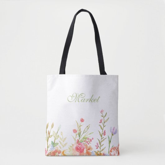 Blumengrenze Tasche (Vorderseite)