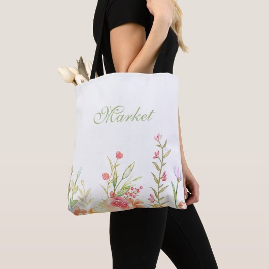 Blumengrenze Tasche (Von Nahem)
