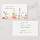 Blumengrenze Visitenkarte (Vorne/Hinten)