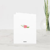 Blumengrenzklasse 2017 Abschluss Vielen Dank Dankeskarte (Rückseite)