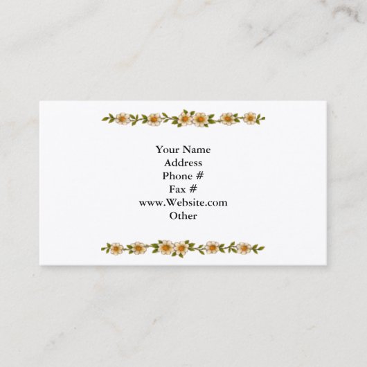 BlumengrenzVisitenkarte Visitenkarte (Vorderseite)