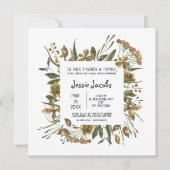 Blumengrenzwertige Babyduscheinladung Einladung (Vorderseite)