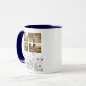 Blumengroßmutter-Fotocollage – Geschenk für Sie Tasse (Vorderseite Links)
