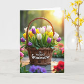 Blumengroßmutter-Grußkarte Karte (Gelbe Blume)