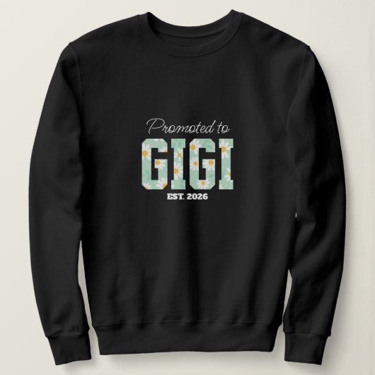 Blumengroßmutter, zur Oma befördert  Sweatshirt (Design vorne)