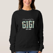 Blumengroßmutter, zur Oma befördert  Sweatshirt (Vorderseite)