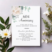 Blumengrün 60. Hochzeitstag Einladung