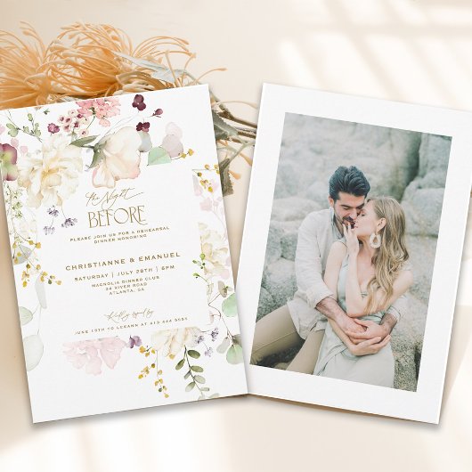 Blumengrün Abends vor Probe Einladung