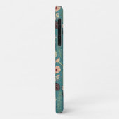 Blumengrün, Aquamarin rosa Tos Gemusterte Blume Case-Mate iPhone Hülle (Hinten/Links)