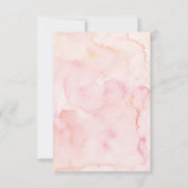 Blumengrün Babydusche Danke Karte (Rückseite)