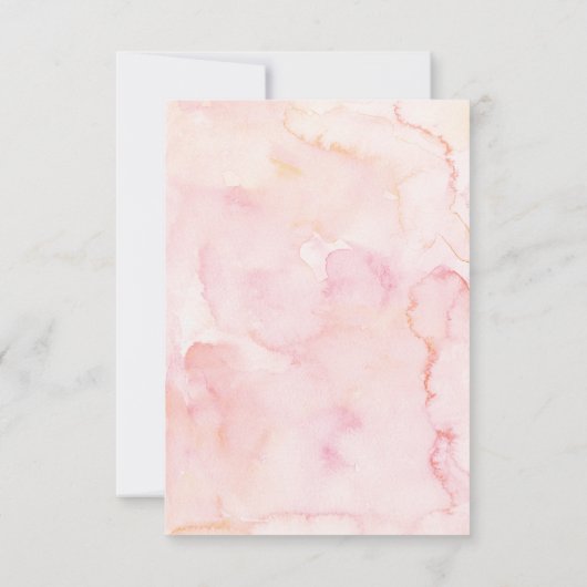 Blumengrün Babydusche Danke Karte (Rückseite)