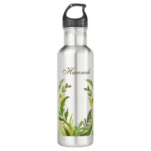 Blumengrün Beruflich Trendy Minimalistisch Edelstahlflasche