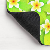 Blumengrün Blätter Gelbe Blumen Muster-61717 Mousepad (Ecke)