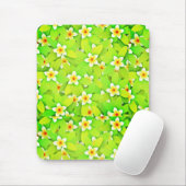 Blumengrün-Blätter Muster-61717 Mousepad (Mit Mouse)