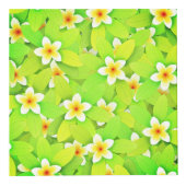 Blumengrün-Blätter Muster Gelbe Blumen Würfel (Rechts)