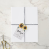 Blumengrün, Blumenschrift Hochzeit Vielen Dank Geschenkanhänger (Mit Garn)