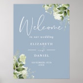 Blumengrün, Blumenzwiebeln Begrüßungszeichen Poster (Vorne)