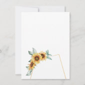 Blumengrün Botanische Hochzeit Einladung (Rückseite)