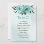 Blumengrün botanische Sitzplakette Einladung (Vorderseite)