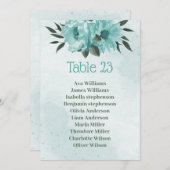 Blumengrün botanische Sitzplakette Einladung (Vorne/Hinten)