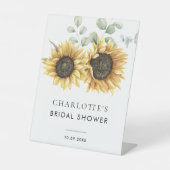 Blumengrün Brautparty Sockelschild (Vorderseite)