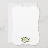 Blumengrün Bridal Tee Party Einladung (Rückseite)