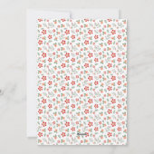 Blumengrün Elegant Ein Foto Weihnachten (Rückseite)