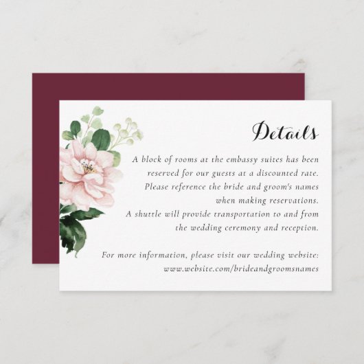 Blumengrün Elegante Museo Cantonale d'Arte Einladung (Vorne/Hinten)