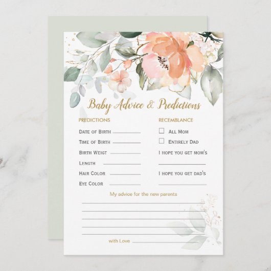 Blumengrün Foliage Kindervorhersage und Ratschläge (Vorne/Hinten)