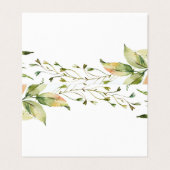 Blumengrün-Foliage-Platzkarte (Außenseite Aufgefaltet)