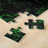 Blumengrün-Foto-Puzzle Puzzle (Seite)