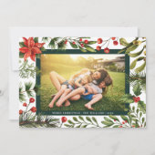 Blumengrün Foto Weihnachten (Vorderseite)