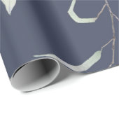 Blumengrün Geschenkpapier (Rolleneckpunkt)