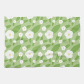 Blumengrün Geschirrtuch (Horizontal)