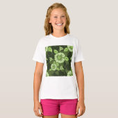 Blumengrün-Girls-T - Shirt (Vorne ganz)