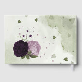 Blumengrün, hellviolett und dunkel, Gästebuch (Rückseite)