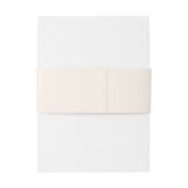 Blumengrün Hochzeitmongram Minimalistisch Einladungsbanderole (Rückseitenbeispiel)