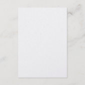 Blumengrün Hochzeitsdetails Begleitkarte (Rückseite)