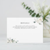 Blumengrün Hochzeitskarte RSVP Karte (Stehend Vorderseite)