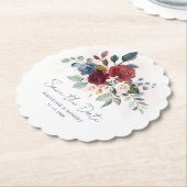 Blumengrün im Wasser Hochzeit Sichern Datum Untersetzer (angewinkelt)