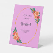 Blumengrün in Aquarellen Sockelschild (Vorderseite)