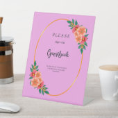 Blumengrün in Aquarellen Sockelschild (In SItu)