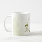 Blumengrün in Königsblau Kaffeetasse (Links)