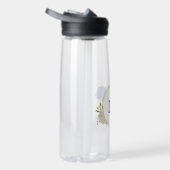 Blumengrün in Königsblau Trinkflasche (Rechts)