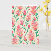 Blumengrün Karte (Gelbe Blume)